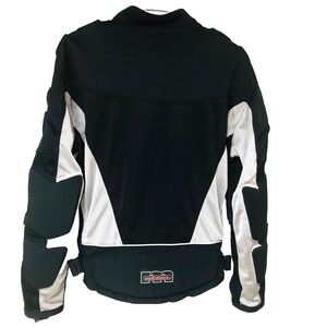MOTOBOSS Mens Motorcycle Jacket Riding Racing Black Padded‎ Moto No Liner M